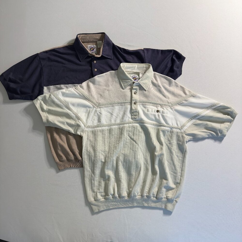 Golfing Banded Polo Shirts Size L LD International Tennis Polo